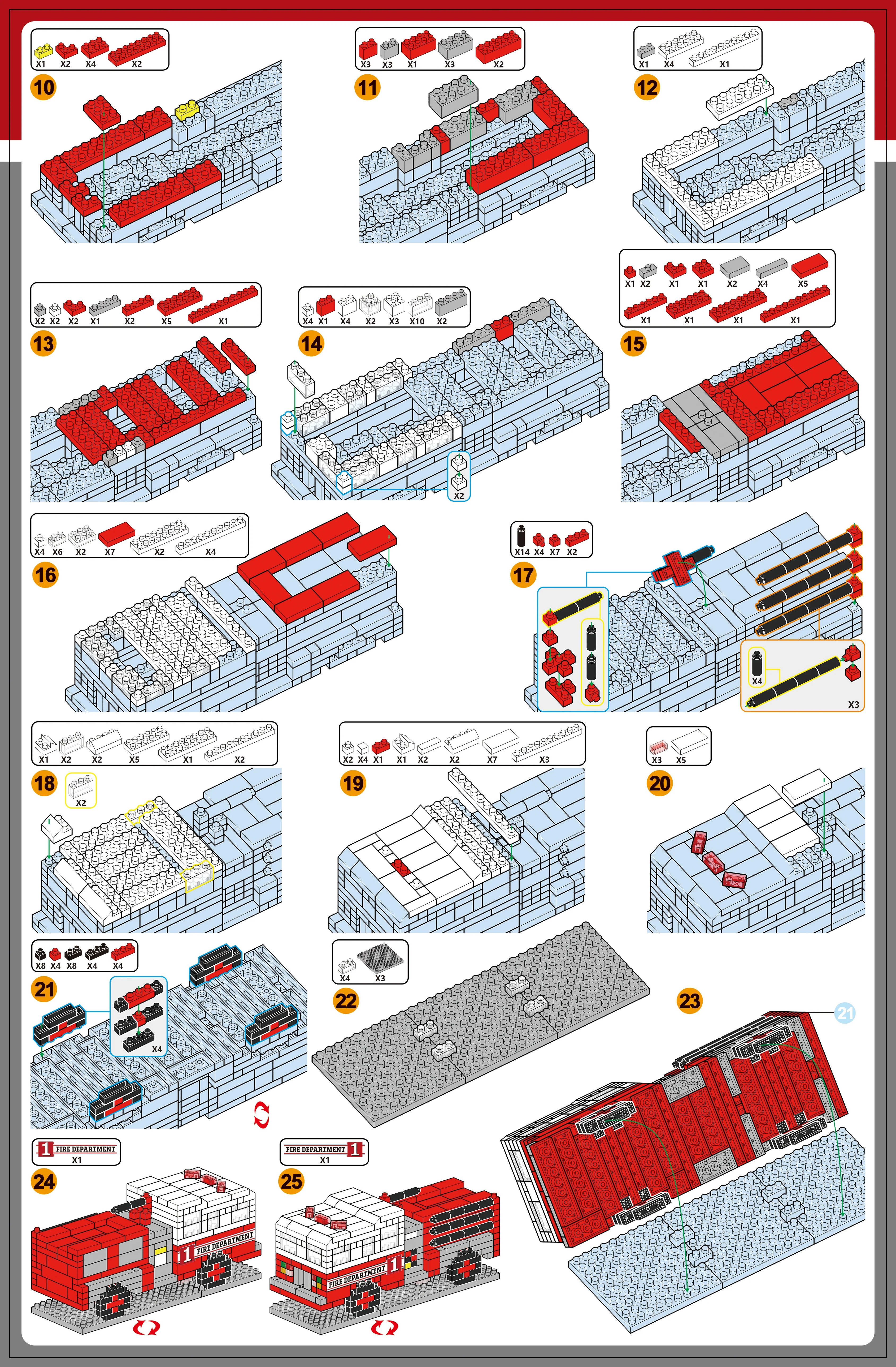 Fire Truck Mini Block Set - Image 8