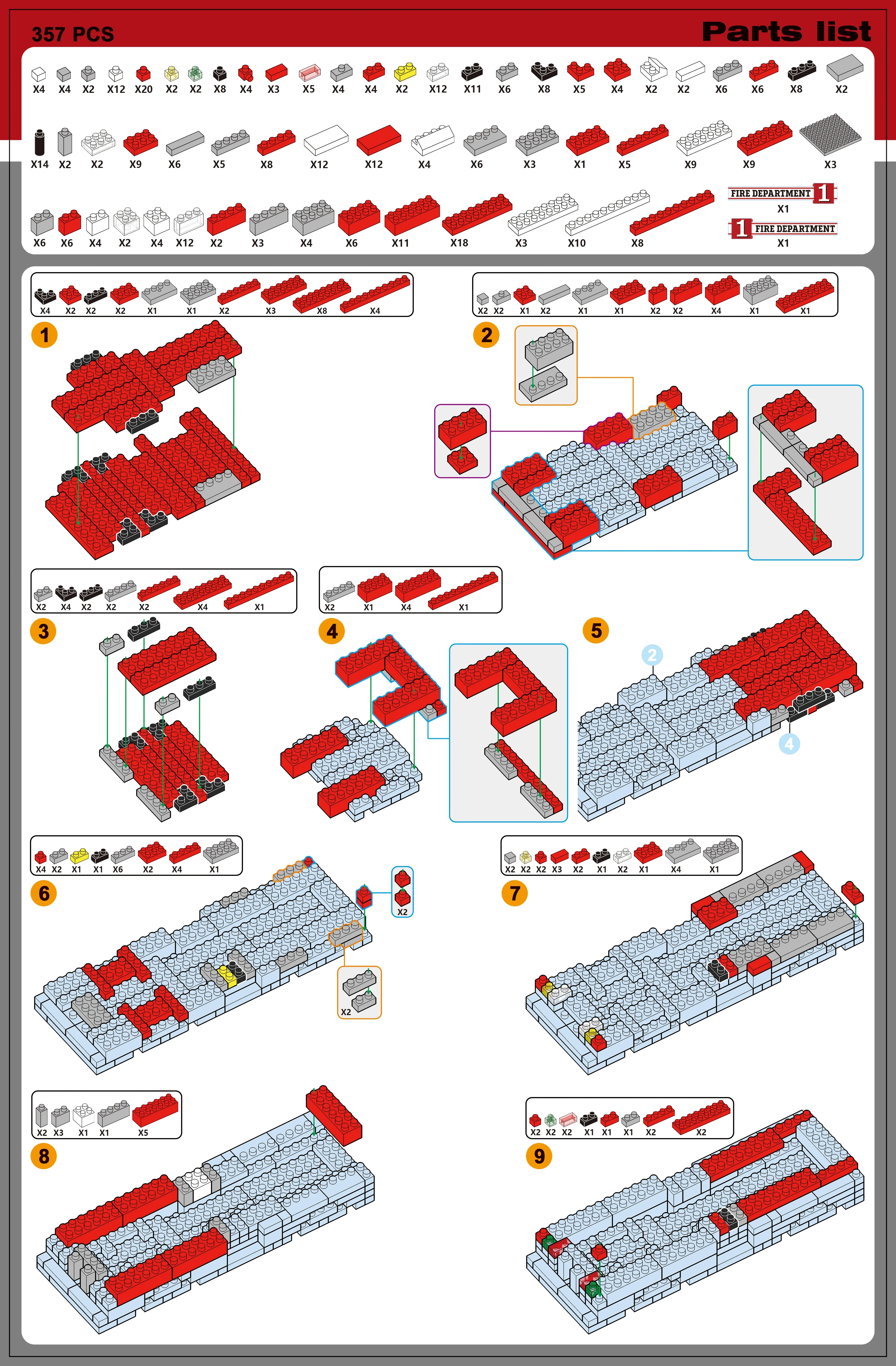 Fire Truck Mini Block Set - Image 9