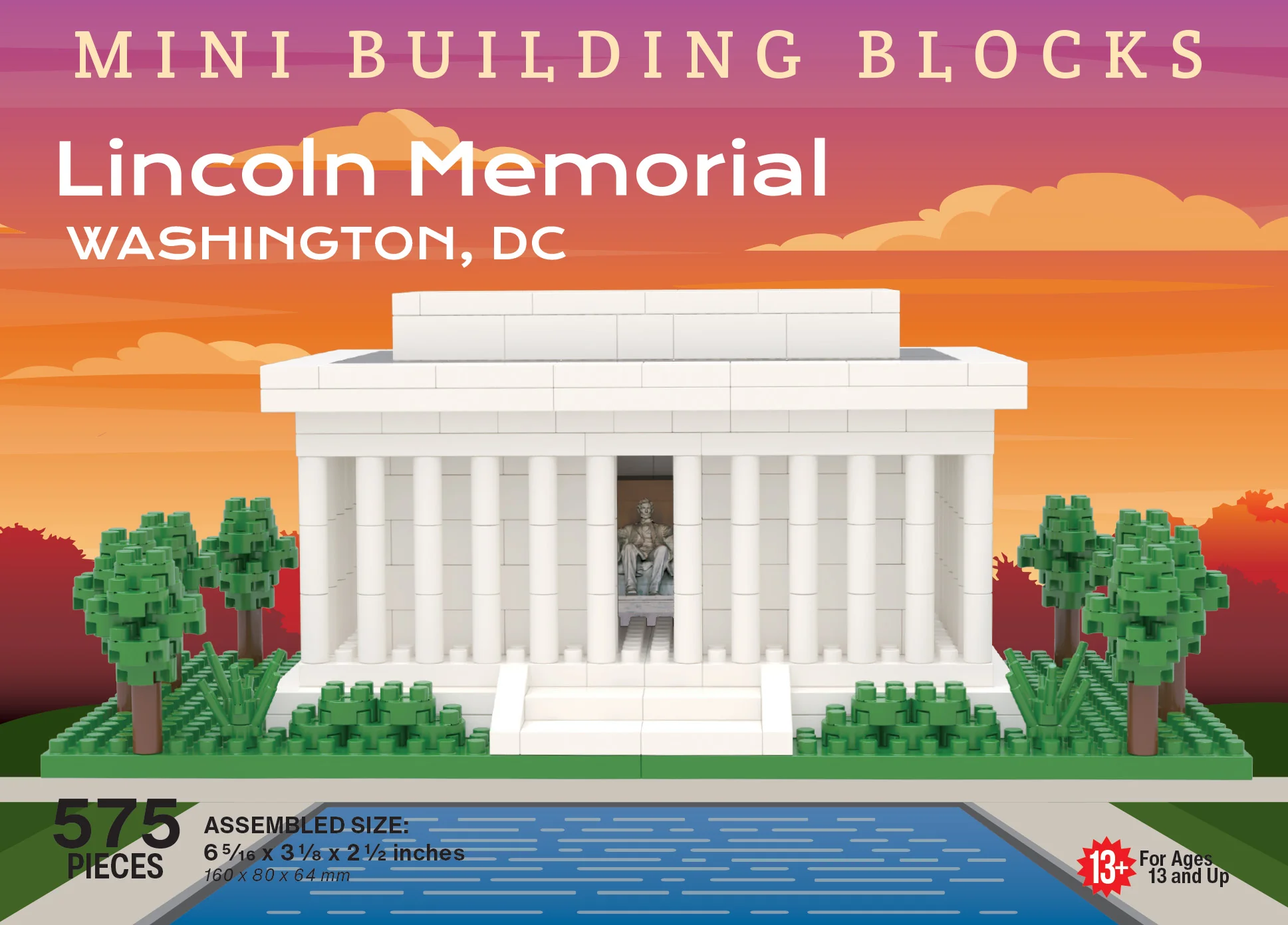 Lincoln Memorial Mini Block Set - Image 3