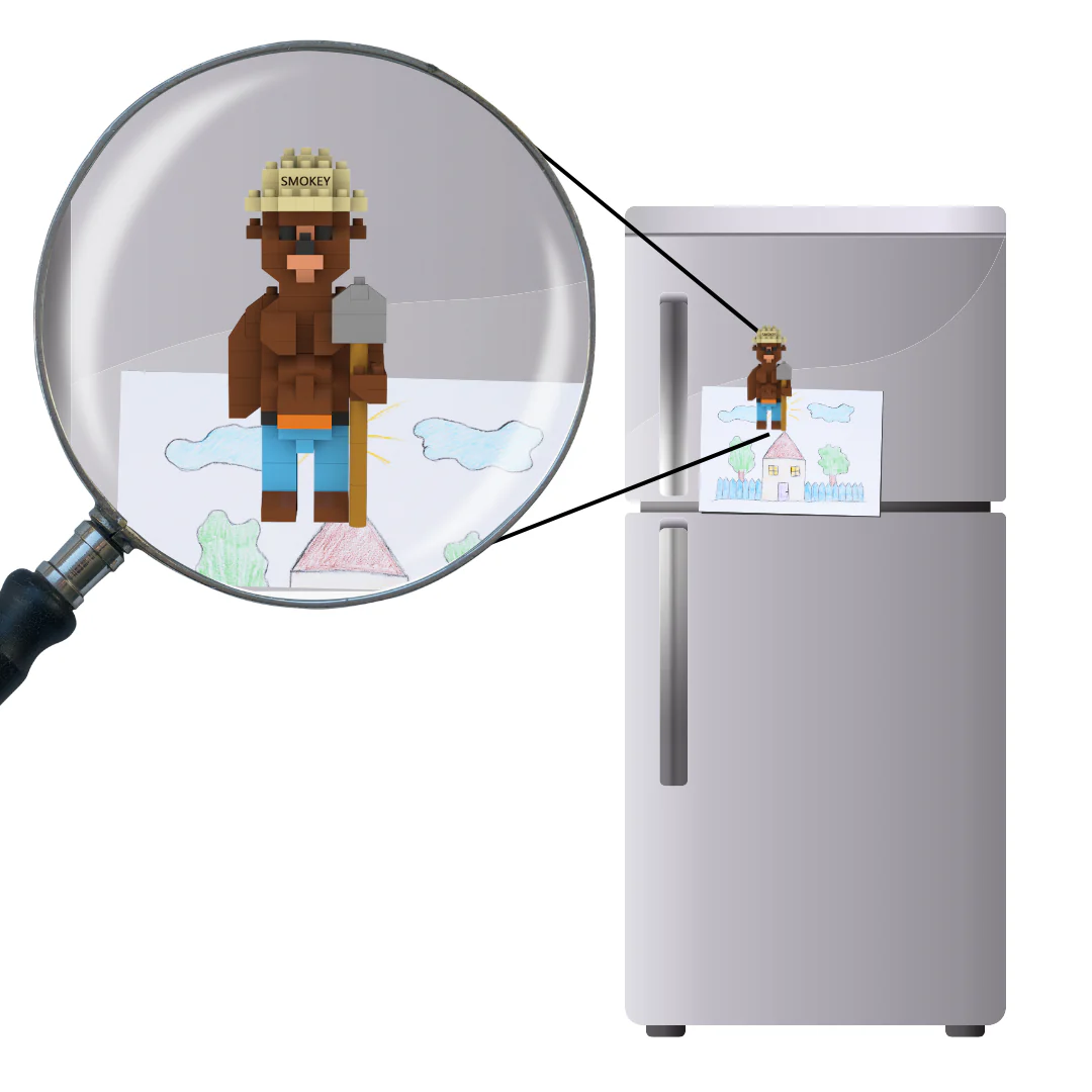 Smokey Bear Magnet - Image 7